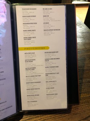 Menu photo 5 The Union Drafthouse Canyons El Paso, TX