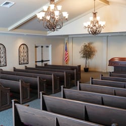 Geisen Funeral Home - Crown Point - Our Formal Chapel is spacious and opens up to 3 large Staterooms if needed.