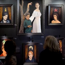 The Copper Wolf - Art show opening - paintings by Danny Gordo