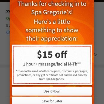 Spa Gregorie's Newport Beach - Yelp Check in Deals are great! - Day Spas Near Me - Newport Beach, California Spa Gregorie's Newport Beach - Yelp Check in Deals are great! - Day Spas Near Me - Newport Beach, California