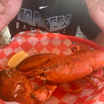 Point Lobster - Lobster dinner came with French fries - Seafood Markets Near Me - Point Pleasant Beach, New Jersey