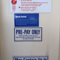 ARCO - Notice of a bank hold on all pumps.
