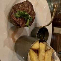 The Butchershop Bar & Grill - Fillet Steak with chimichurri and Handcut Chips