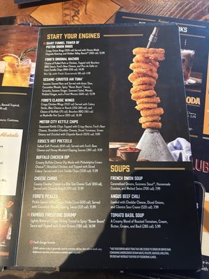 Menu photo 3 Ford's Garage Novi Novi, MI Menu photo 3 Ford's Garage Novi Novi, MI