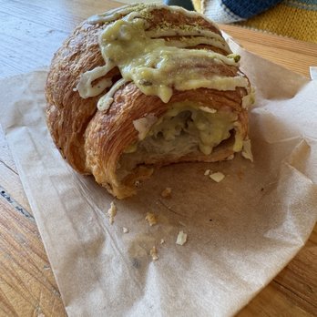 Series A Coffee - Filling of pistachio croissant (delicious!) - Coffee & Tea Near Me - Beverly Hills, California Series A Coffee - Filling of pistachio croissant (delicious!) - Coffee & Tea Near Me - Beverly Hills, California