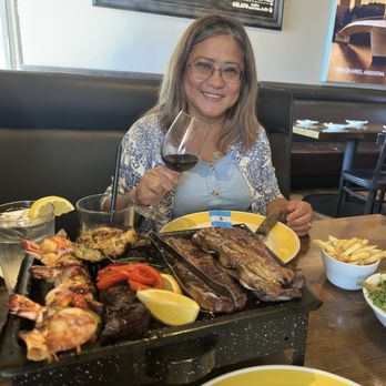 Buenos Aires Grill - Grilled short ribs, shrimp chicken and skirt steak,side of fries and garden salad. - Argentine Near Me - Northridge, California Buenos Aires Grill - Grilled short ribs, shrimp chicken and skirt steak,side of fries and garden salad. - Argentine Near Me - Northridge, California