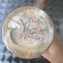 Candy sprinkle and cold foam