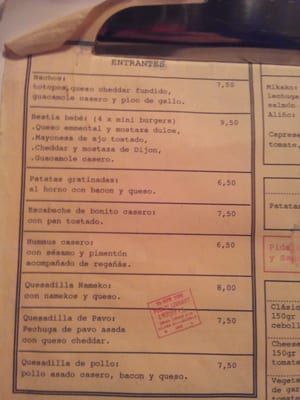 Menu photo 5 Bestia Madrid, M Menu photo 5 Bestia Madrid, M