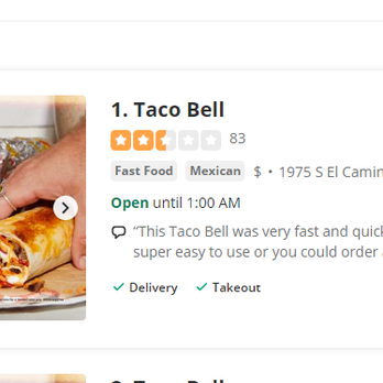 Taco Bell - Fast Food Near Me - San Mateo, California