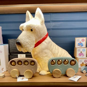 Tantrum - cute dog lamp inside Tantrum - Children's Clothing Near Me - Mill Valley, California