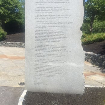 Green Hill Park - Letters from fallen soldiers are engraved on the memorial pillars. - Parks Near Me - Worcester, Massachusetts