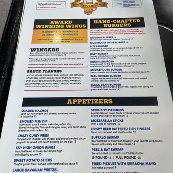 Billy's Tavern - Menu - Pubs Near Me - Davie, Florida