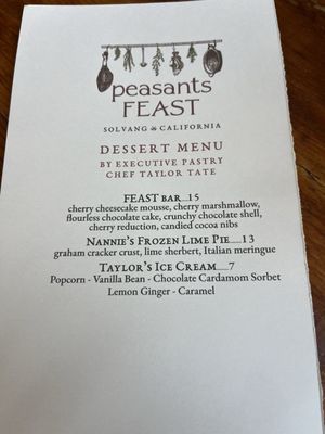 Menu photo 1 peasants FEAST Solvang, CA Menu photo 1 peasants FEAST Solvang, CA