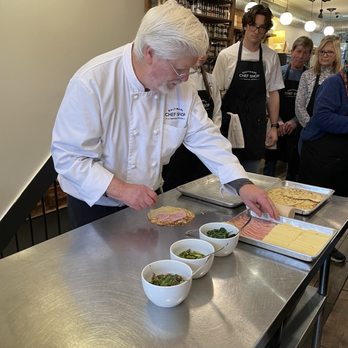 Baltimore Chef Shop - Building crepes after cooking demo - Cooking Schools Near Me - Baltimore, Maryland