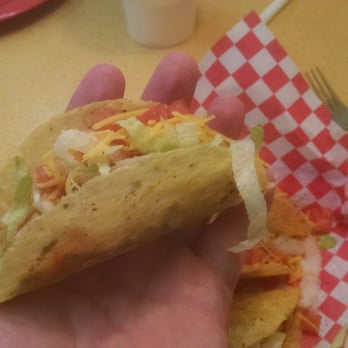 Herschel's Restaurant - 4 mini tacos with a pinch of ground beef, pinch of lettuce, tomato and shredded ...for $4.99. - New American Near Me - Pittsburg, Texas Herschel's Restaurant - 4 mini tacos with a pinch of ground beef, pinch of lettuce, tomato and shredded ...for $4.99. - New American Near Me - Pittsburg, Texas