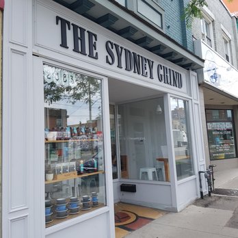 The Sydney Grind - Building is actually gray in colour. - Cafes Near Me - Toronto, Ontario