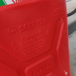 Side view of can