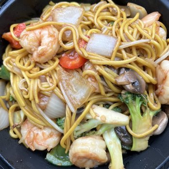 Hiccups & Churroholic - Shrimp Udon - Asian Fusion Near Me - Tampa, Florida Hiccups & Churroholic - Shrimp Udon - Asian Fusion Near Me - Tampa, Florida