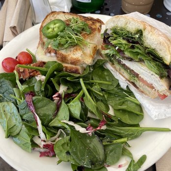 Urth Caffe - Pesto chicken sandwich and chicken panini - Coffee & Tea Near Me - Laguna Beach, California Urth Caffe - Pesto chicken sandwich and chicken panini - Coffee & Tea Near Me - Laguna Beach, California