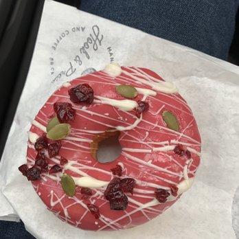 Hook And Press Donuts - Cranberry white chocolate bark - Donuts Near Me - Santa Barbara, California Hook And Press Donuts - Cranberry white chocolate bark - Donuts Near Me - Santa Barbara, California