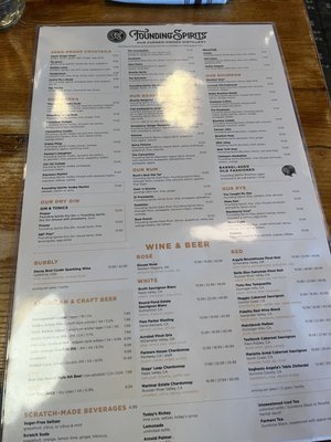 Menu photo 3 Founding Farmers Tysons Tysons, VA