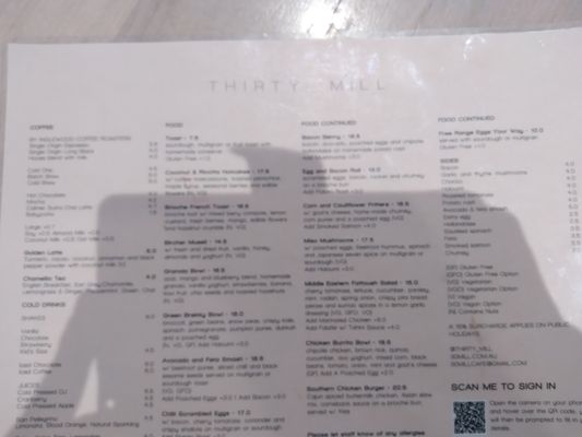 Menu photo 1 30 Mill Espresso Malvern, VIC Menu photo 1 30 Mill Espresso Malvern, VIC
