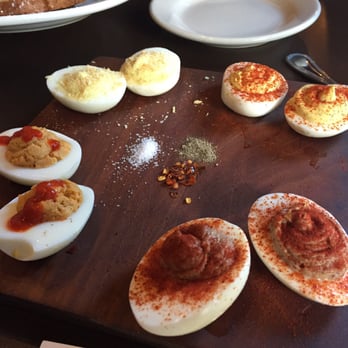 Karben4 Brewing - Assorted deviled eggs - Breweries Near Me - Madison, Wisconsin Karben4 Brewing - Assorted deviled eggs - Breweries Near Me - Madison, Wisconsin