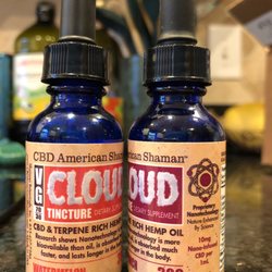 CBD American Shaman Indy - Product label for Cloud tincture 300