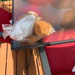 Dunellen Bakery - My dad bringing us a bag of mestizos + a trenza for my daughter at 7 am before they sold out.