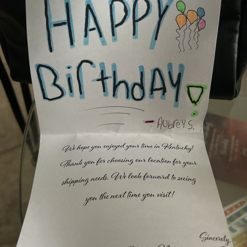 The UPS Store - Birthday card - Shipping Centers Near Me - Lexington, Kentucky