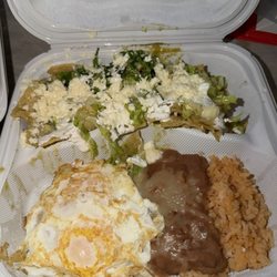 Angel's Restaurant - Chilaquiles with green salsa