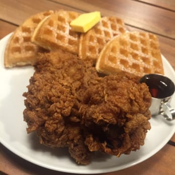 Cow & Chicken Modern Brunch Dining - Southern Buttermilk Fried Chicken and Waffles. It's properly seasoned and has that kick to it. Waffles are fluffy, crispy and YUMMEH - Cafes Near Me - Pasig City, NCR Cow & Chicken Modern Brunch Dining - Southern Buttermilk Fried Chicken and Waffles. It's properly seasoned and has that kick to it. Waffles are fluffy, crispy and YUMMEH - Cafes Near Me - Pasig City, NCR
