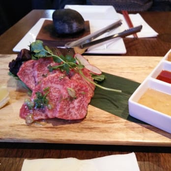Kingyo Izakaya - A5 wagyu grilled on hot stone - Japanese Near Me - Toronto, Ontario
