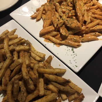 Tomaselli's at Rosario - Fries + pink sauce pasta with grilled chicken - Pizza Near Me - Providence, Rhode Island