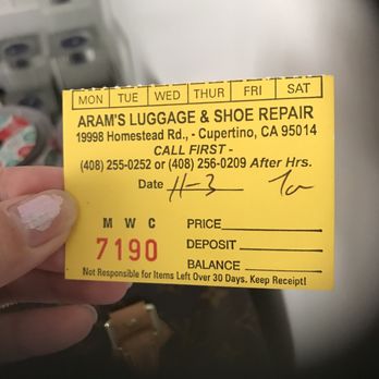 Aram S Luggage And Shoe Repair Closed 31 Photos 264 Reviews Shoe Repair 19998 E Homestead Rd Cupertino Ca Yelp