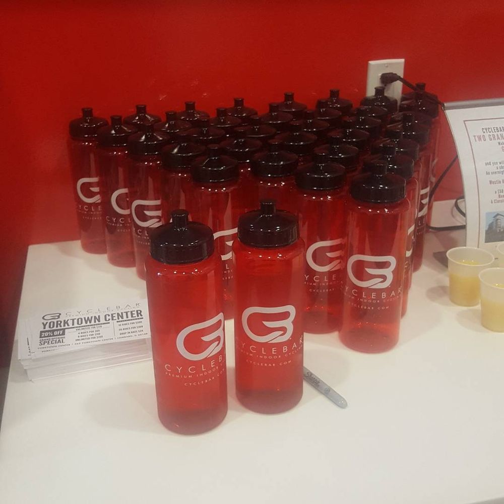 CYCLEBAR - Free Nice Red Water Bottles - Cycling Classes Near Me - Lombard, Illinois CYCLEBAR - Free Nice Red Water Bottles - Cycling Classes Near Me - Lombard, Illinois