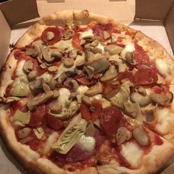 Patrizia's - Williamsburg - Quattro Stagioni Pizza - toppings added after baking the pizza - Pizza Near Me - Brooklyn, New York