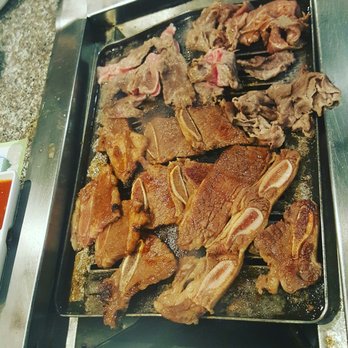 Cham Soot Gol - Cooking the meat on the grill - Barbeque Near Me - Garden Grove, California