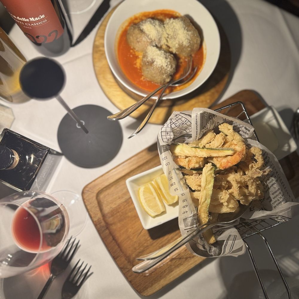 Osteria - Calamari and Nona's Meatballs - Italian Near Me - Miami, Florida