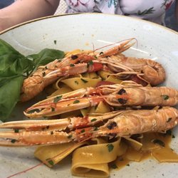 Ristorante Miralago - Tagliatelle mit Scampi