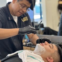 Champions Barbering Institute - Victor getting his hair and beard fresh for the school year loved it turned out nice thank you again
