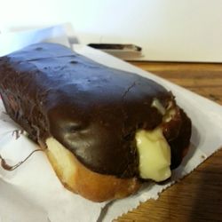 Chocolate cream filled long john-my hips don't lie