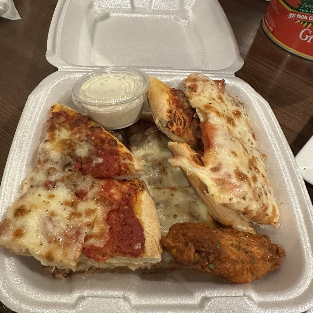 Carbone Pizzeria Americano - Togo container with leftovers - Pizza Near Me - Berwyn, Illinois