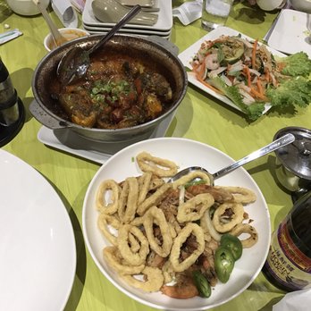Bistro B - Fried squid and shrimp, Vietnamese hotpot catfish, and salad - Vietnamese Near Me - Oklahoma City, Oklahoma Bistro B - Fried squid and shrimp, Vietnamese hotpot catfish, and salad - Vietnamese Near Me - Oklahoma City, Oklahoma