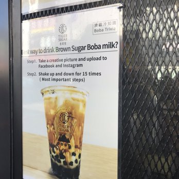 Tiger Sugar - Shake 15 times before consuming - Bubble Tea Near Me - Flushing, New York Tiger Sugar - Shake 15 times before consuming - Bubble Tea Near Me - Flushing, New York