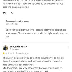 Hot Wheels Auto Sales - Bad business