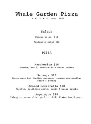Menu photo 6 Prairie Whale Great Barrington, MA