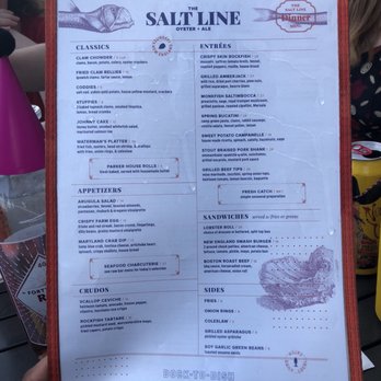 The Salt Line - Menu - Seafood Near Me - Washington, DC, District of Columbia The Salt Line - Menu - Seafood Near Me - Washington, DC, District of Columbia