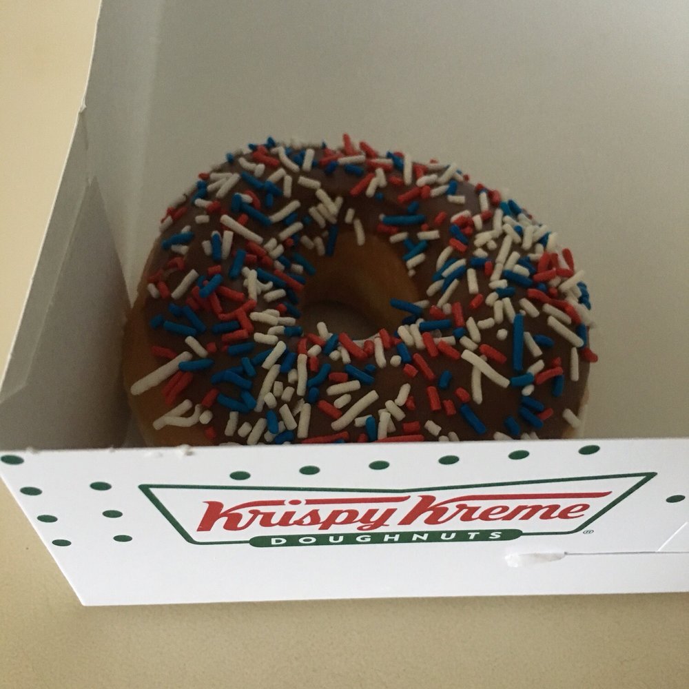 Krispy Kreme - Chocolate Iced Doughnuts w/ Sprinkles - Donuts Near Me - Mountain View, California Krispy Kreme - Chocolate Iced Doughnuts w/ Sprinkles - Donuts Near Me - Mountain View, California