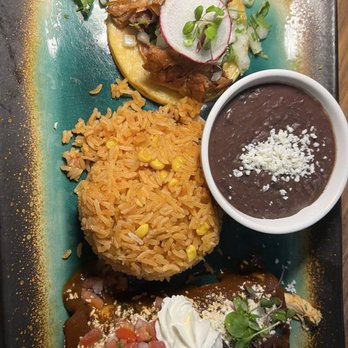 Sol Agave - Carnitas taco & Chicken mole TACO AND ENCHILADA - Mexican Near Me - San Juan Capistrano, California Sol Agave - Carnitas taco & Chicken mole TACO AND ENCHILADA - Mexican Near Me - San Juan Capistrano, California